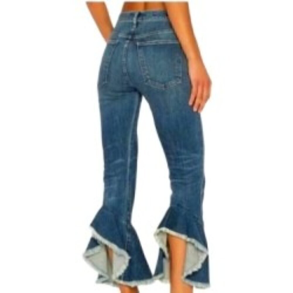Citizens of Humanity High Rise Drew Flounce Jeans 27